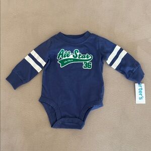 ❗️SALE ❗️ Carters All Star Brother Long Sleeve Onesie size 3 months NEW